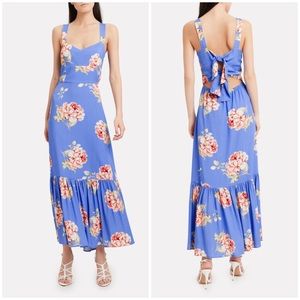 Intermix Blue Floral Maxi Dress